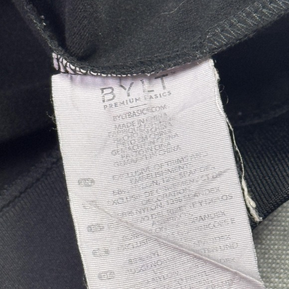 BYLT Premium Basics Full Zip Jacket Hoodie Mens XL Black Stretch Performance - Picture 3 of 8